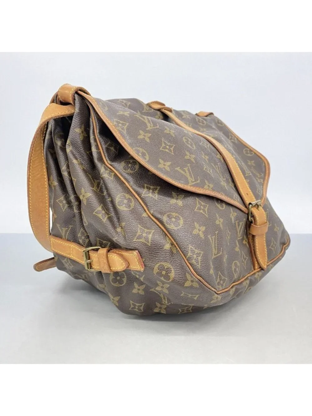 Louis Vuitton Shoulder Bag Monogram Saumur 35 Brown